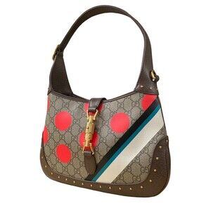 Gucci Jackie Handbag Brown Red